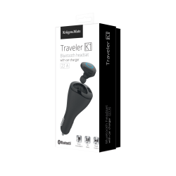 Krüger&Matz Słuchawka Bluetooth Z Ładowarką Samochodową Kruger&Matz Traveler K1 [[
