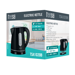 Teesa Czajnik Elektryczny Teesa, 2200 W, Czarny, 1,8L [[