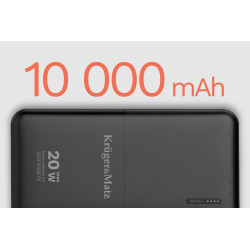 Krüger&Matz Powerbank Kruger&Matz 10000 Mah Li-Pol Z Funkcją Qc Oraz Pd [[