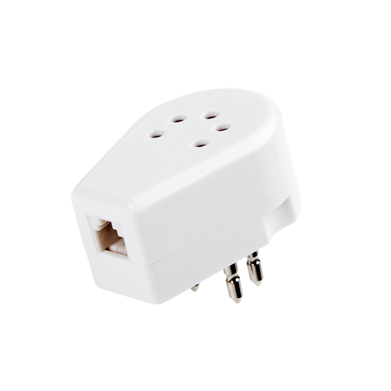 Adapter Wtyku Telefonicznego Belgijskiego - Biały [[