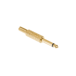 Wtyk Jack 6.3 Mono Złoty Metal [[