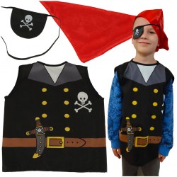 Kostium strój karnawałowy pirat żeglarz 3-8 lat ..