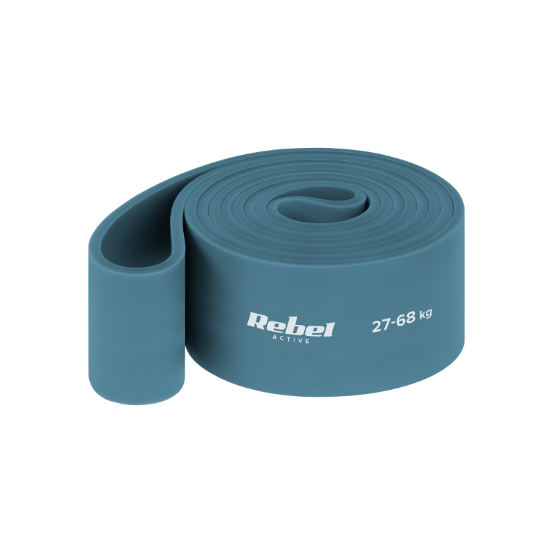 Rebel Guma Do Ćwiczeń Lateksowa - Power Band Pl-6, Niebieska 27-68 Kg  Rebel Active [[