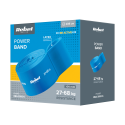Rebel Guma Do Ćwiczeń Lateksowa - Power Band Pl-6, Niebieska 27-68 Kg  Rebel Active [[