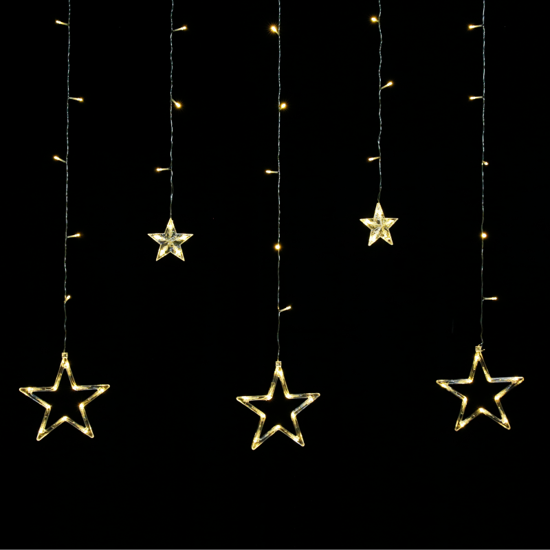 Rebel Kurtyna Świetlna Rebel - Gwiazdy,Ciepłe Białe, 230V [[