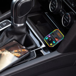 Peiying Transmiter Samochodowy Fm Z Funkcja Bluetooth [[