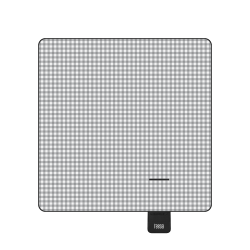 Teesa Koc Mata Piknikowa Z Izolacją 200X200 Cm Teesa - Szara Krata [[