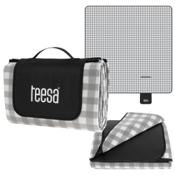 Teesa Koc Mata Piknikowa Z Izolacją 200X200 Cm Teesa - Szara Krata [[