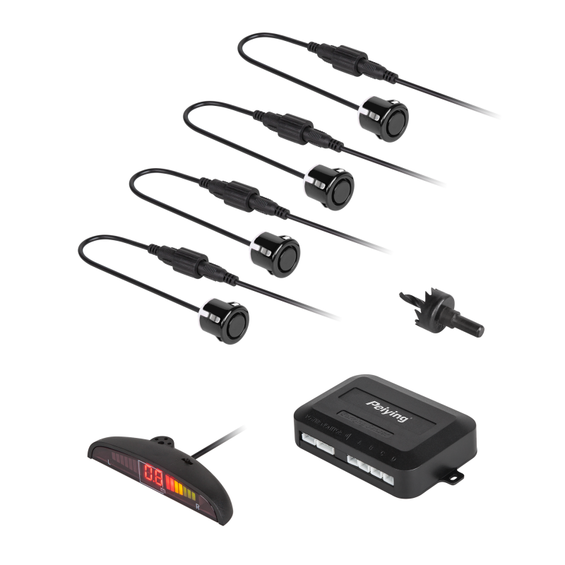 Peiying Samochodowe Czujniki Parkowania Z Wyświetlaczem (Tył) Peiying – Czarne [[