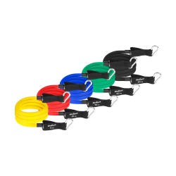 Rebel Zestaw Gum Oporowych Do Ćwiczeń  - Power Tube Set , 5-80 Kg, 5 Gumy,  Rebel Active [[