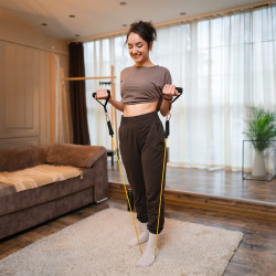 Rebel Zestaw Gum Oporowych Do Ćwiczeń  - Power Tube Set , 5-80 Kg, 5 Gumy,  Rebel Active [[