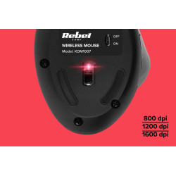 Rebel Bezprzewodowa Mysz Pionowa Rebel Wm500 [[