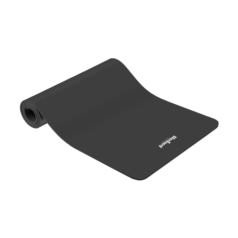 Rebel Mata Gimnastyczna Do Ćwiczeń Joga, Pilates, Fitness, 183X61Cm, Grubość 6Mm, Materiał Tpe, Czarna, Rebel Active [[