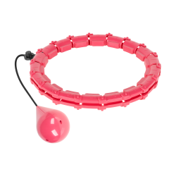 Rebel Smart Hula Hop Odchudzające Koło Z Wypustkami I Obciążeniem 50Cm, Różowe, Rebel Active [[