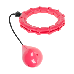 Rebel Smart Hula Hop Odchudzające Koło Z Wypustkami I Obciążeniem 50Cm, Różowe, Rebel Active [[
