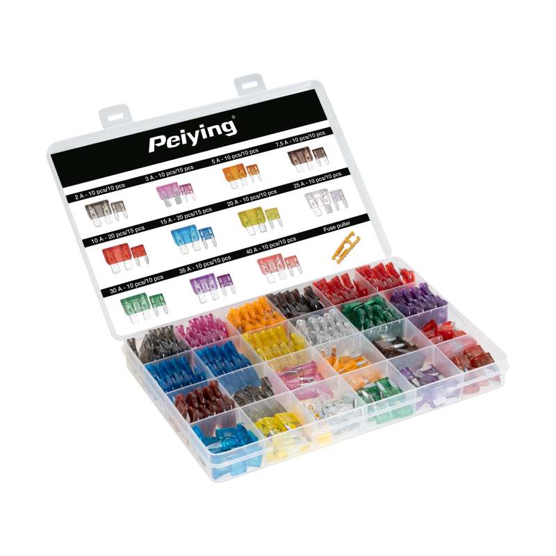 Peiying Bezpieczniki Samochodowe Box 250 Szt. [[