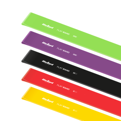 Rebel Zestaw Gum Do Ćwiczeń Lateksowe 2M - Flat Band Lts-1, 2,5-20 Kg, 5 Gum, Rebel Active [[