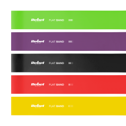 Rebel Zestaw Gum Do Ćwiczeń Lateksowe 2M - Flat Band Lts-1, 2,5-20 Kg, 5 Gum, Rebel Active [[