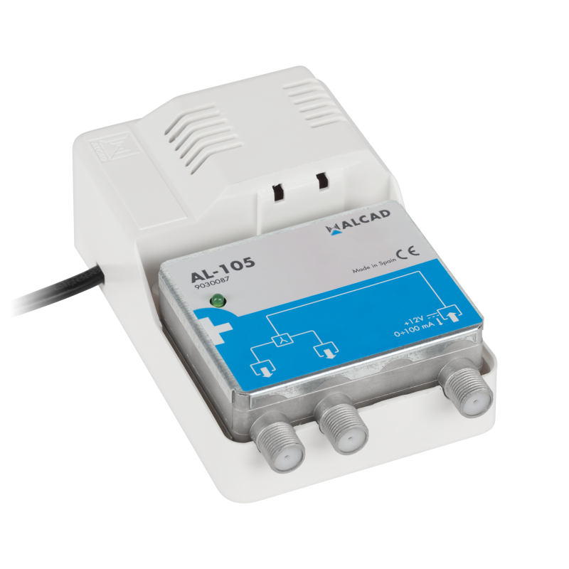 Alcad Rozgałęźnik Antenowy Szerokopasmowy Z Zasilaczem 12V Do Anteny Aktywnej Al-105 Alcad [[