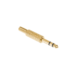 Wtyk Jack 6.3 Stereo Złoty [[