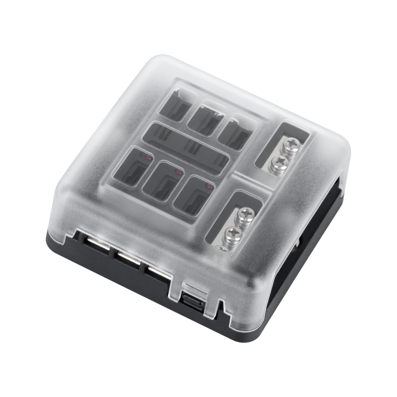 Cabletech Skrzynka Bezpieczników Fb-6 Z Szyną Ujemną I Led [[