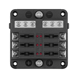 Cabletech Skrzynka Bezpieczników Fb-6 Z Szyną Ujemną I Led [[