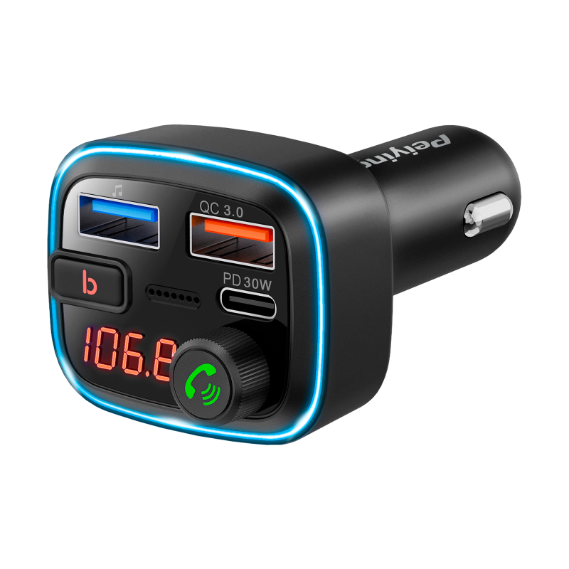 Peiying Transmiter Samochodowy Fm Z Funkcją Bluetooth [[
