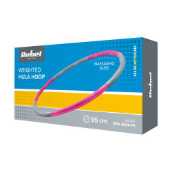 Rebel Hula Hop Odchudzające Koło 95Cm, Różowe, Rebel Active [[