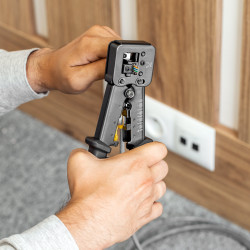 Rebel Zaciskarka Wtyków Przelotowych  Rj45, Rj12, Rj11 [[