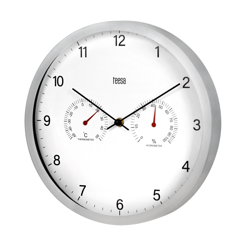 Teesa Zegar Ścienny 30 Cm Z Termometrem I Hydrometrem [[
