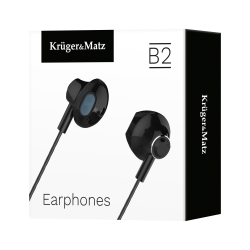 Krüger&Matz Słuchawki Douszne Z Mikrofonem Kruger&Matz B2 Czarne [[