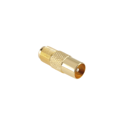 Złącze Wtyk Tv-Gniazdo F Cu Złote [[