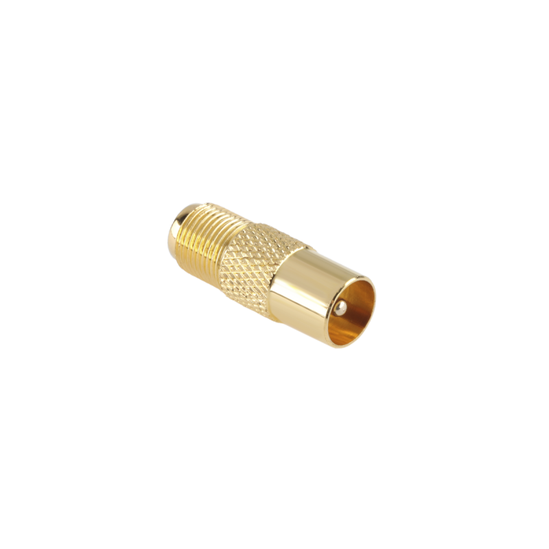 Złącze Wtyk Tv-Gniazdo F Cu Złote [[