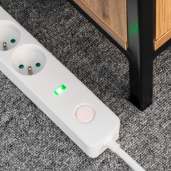 Rebel Przedłużacz Sieciowy Rebel 4 Gniazda Z Wyłącznikiem - 3M. [[