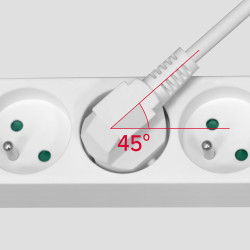 Rebel Przedłużacz Sieciowy Rebel 4 Gniazda Z Wyłącznikiem - 3M. [[