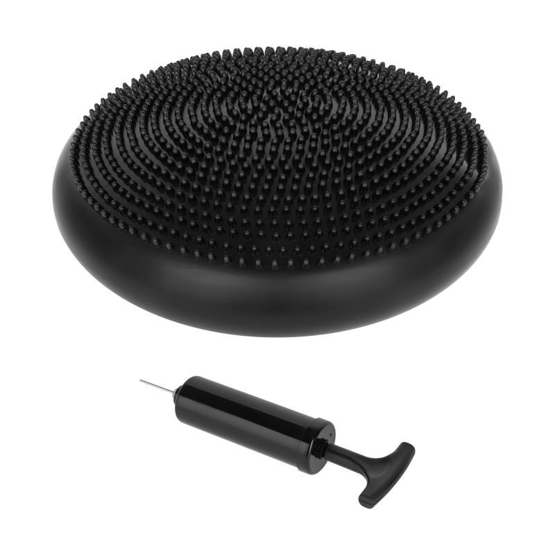 Rebel Poduszka Sensoryczna Rehabilitacyjna 33Cm + Pompka , Kolor Czarny, Rebel Active [[