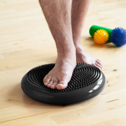 Rebel Poduszka Sensoryczna Rehabilitacyjna 33Cm + Pompka , Kolor Czarny, Rebel Active [[