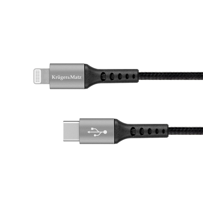 Krüger&Matz Kabel Usb Typu C - Wtyk Lightning C94 Mfi 1 M Kruger&Matz [[