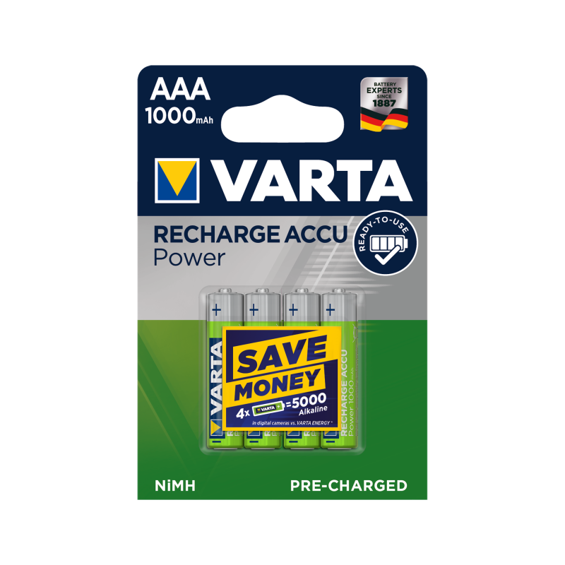 Varta Akumulator Varta Aaa 1000Mah 4Szt./Bl. [[