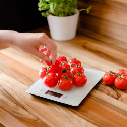 Teesa Waga Kuchenna Szklana Biała [[