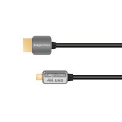 Krüger&Matz Kabel Hdmi - Micro Hdmi Wtyk-Wtyk (A-D)  1.8M Kruger&Matz [[