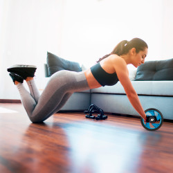 Rebel Kółko Podwójne, Roller Do Ćwiczeń Mięśni Brzucha Ab Wheel Ab-2 , Rebel Active [[