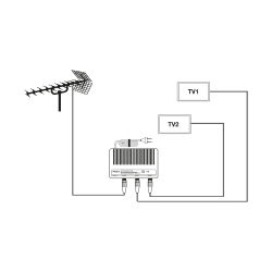 Cabletech Wzmacniacz Sygnału Antenowego 20Db [[