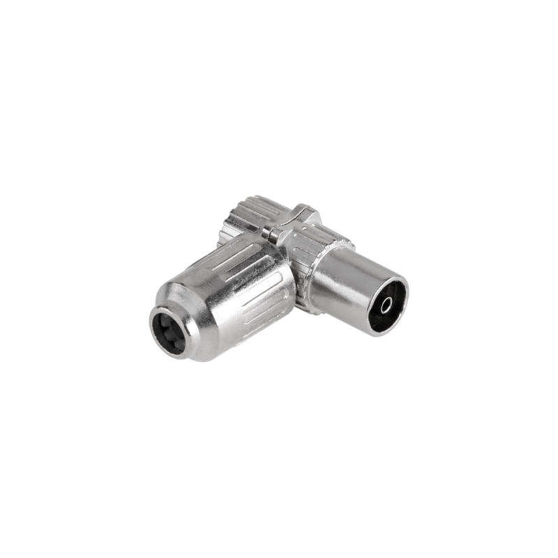 Gniazdo Antenowe Tv Metalowe Duże Kątowe [[