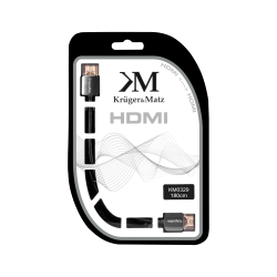 Krüger&Matz Kabel Hdmi - Hdmi Wtyk-Wtyk (A-A) 1.8M Kruger&Matz 4K [[