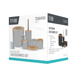 Teesa Zestaw Akcesoriów Łazienkowych (6 Szt.) Biały [[