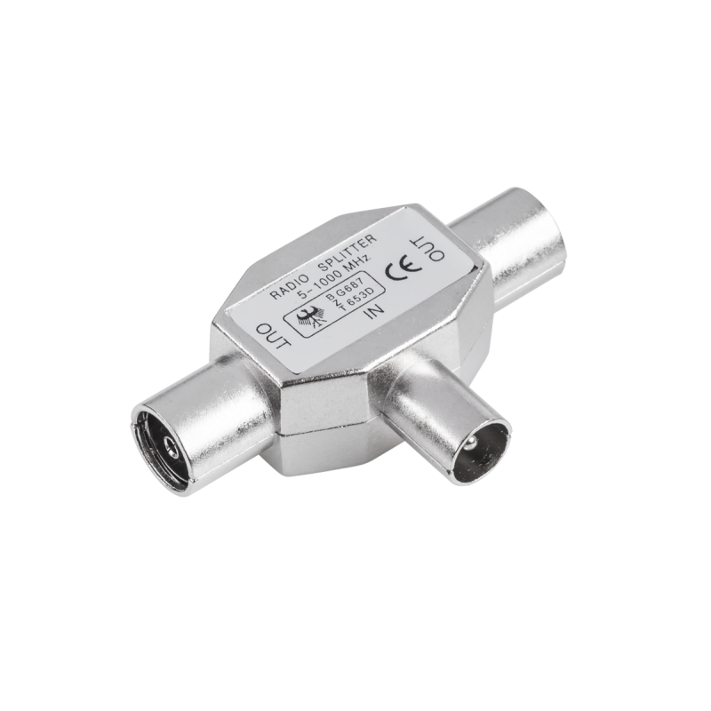 Złącze Trójnik Tv Wt.-2Xgn.metal [[