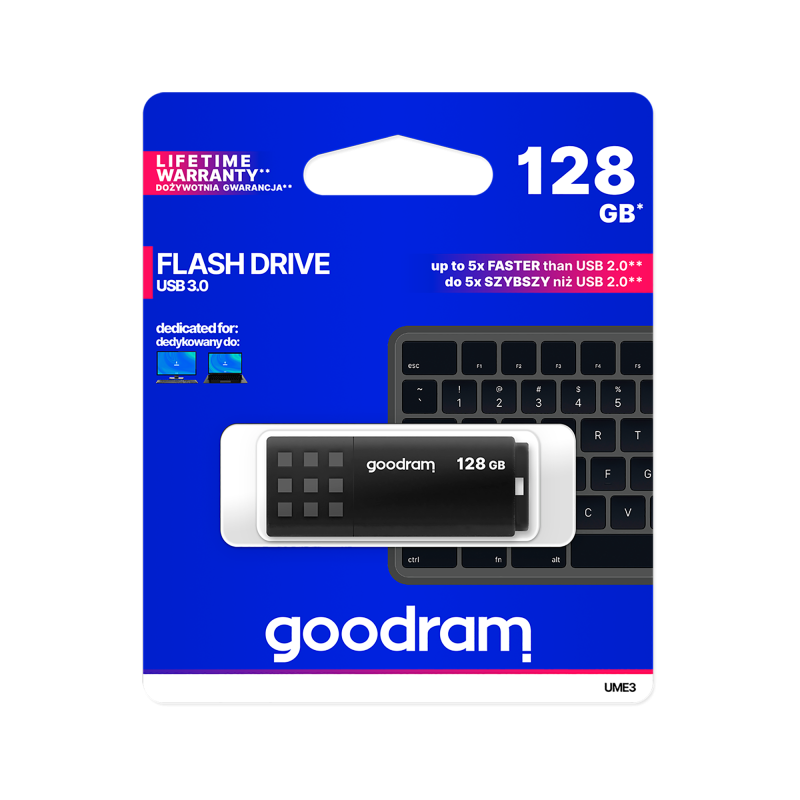 Goodram Pendrive Goodram Usb 3.2 128Gb Czarny [[