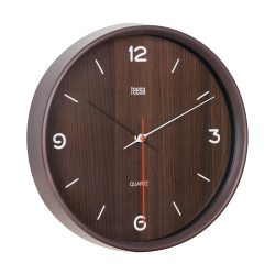 Teesa Zegar Ścienny 30 Cm Ciemny Brąz [[