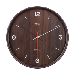 Teesa Zegar Ścienny 30 Cm Ciemny Brąz [[
